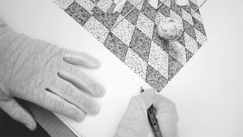 Each final piece has been signed and numbered by the artist himself.