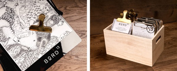 The Bord 13 corporate identity is based on black and white colors along with a range of hand drawn illustrations.