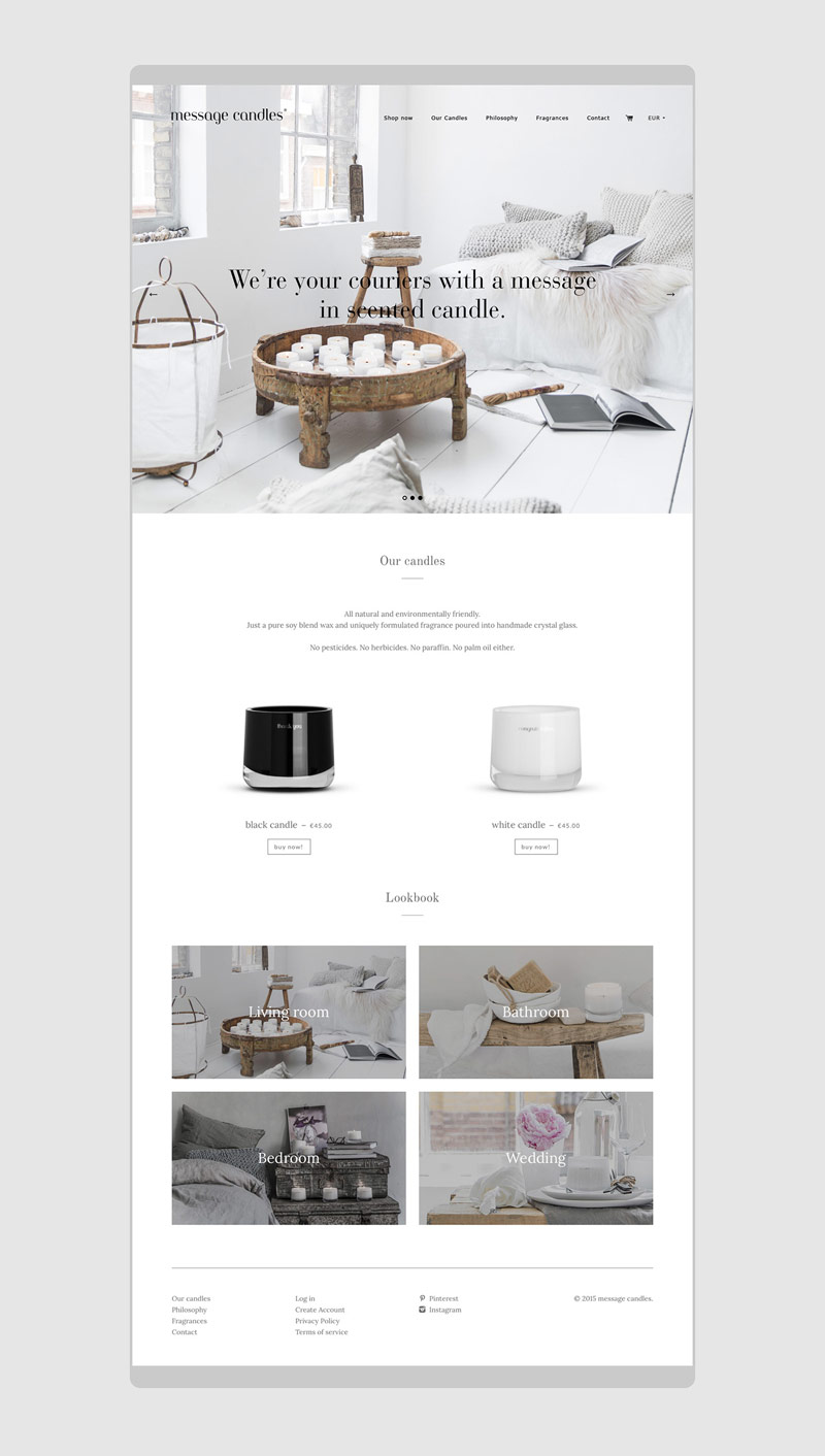 The home page of the new responsive company website.