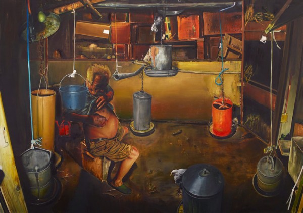 Le jeûne – work with oil on canvas from 2014.
