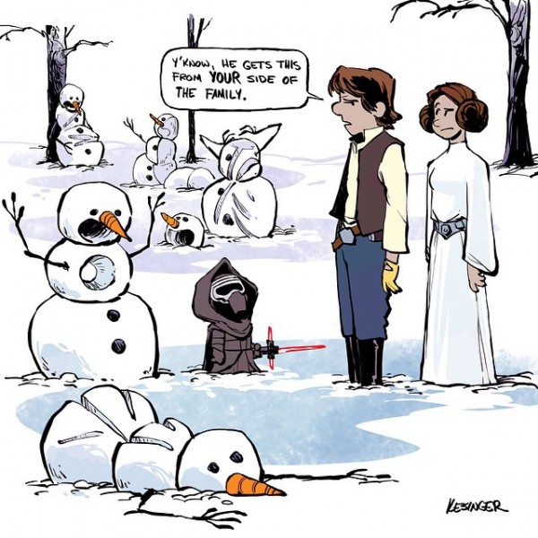 You know he gets this from your side of the family.