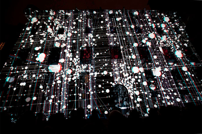 The mapping has been shown at LLUM BCN, a festival in which light and tradition come together.