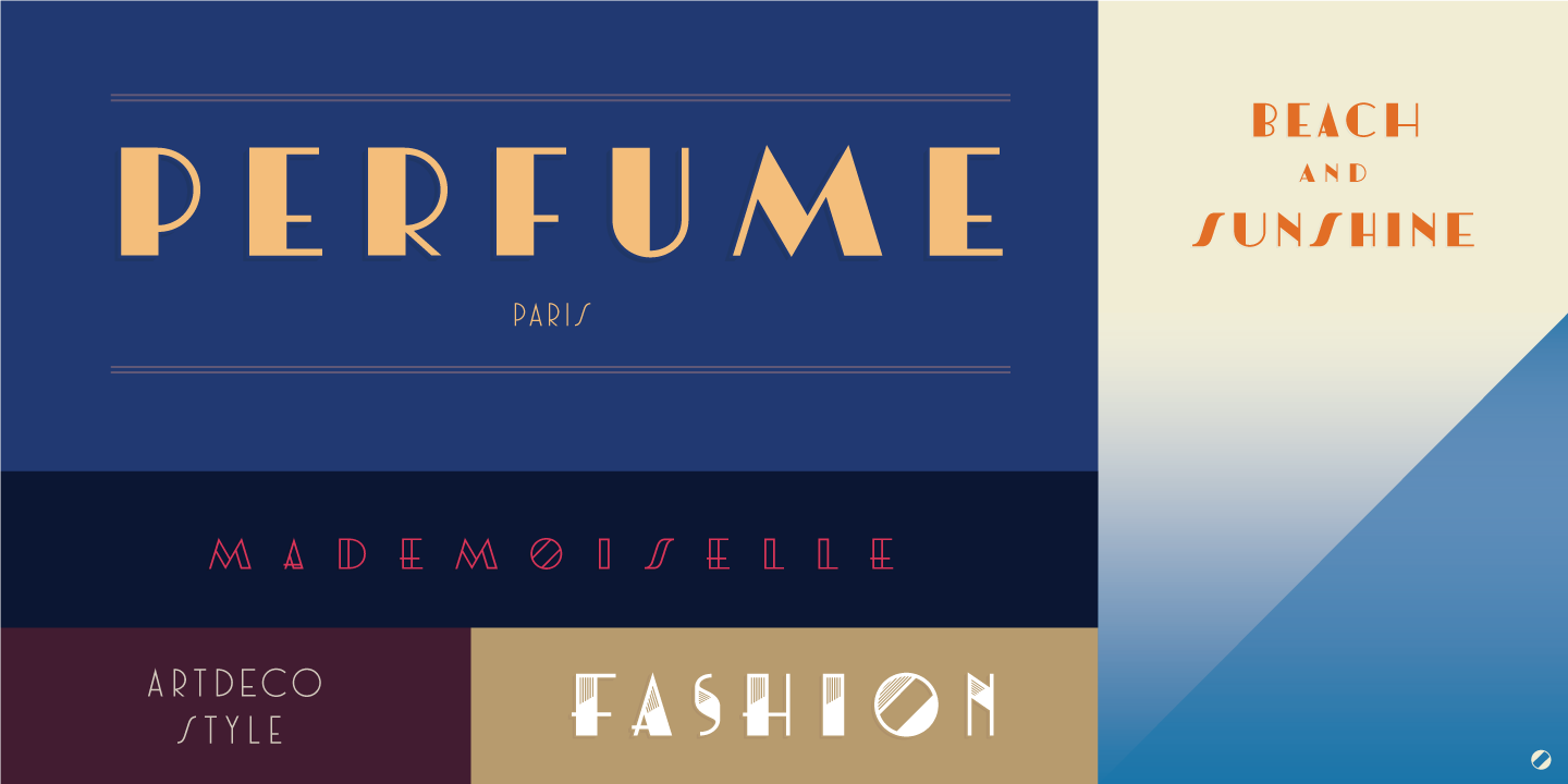 Look what you can do with these Art Deco fonts.