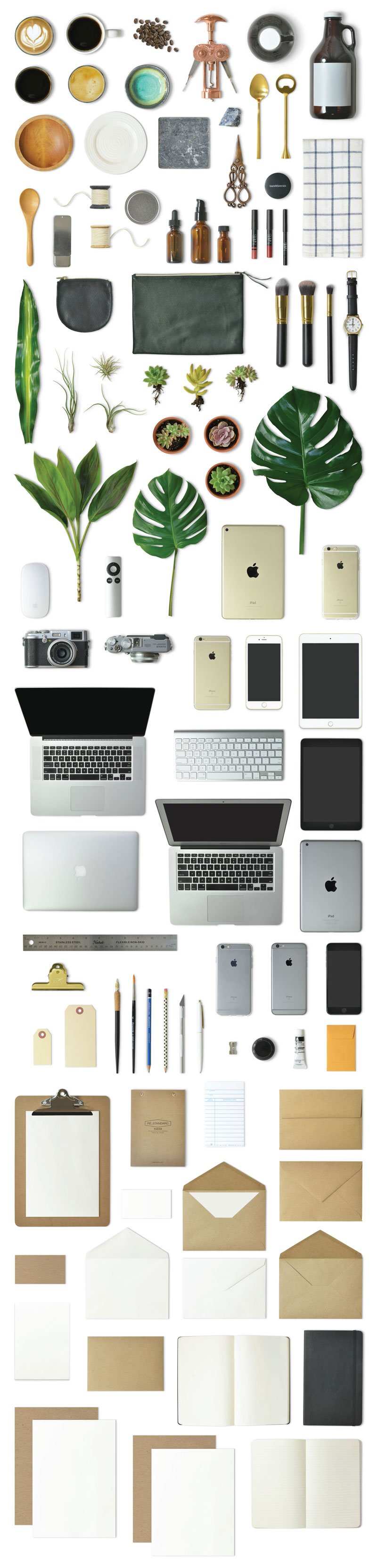 An overview of all included products.