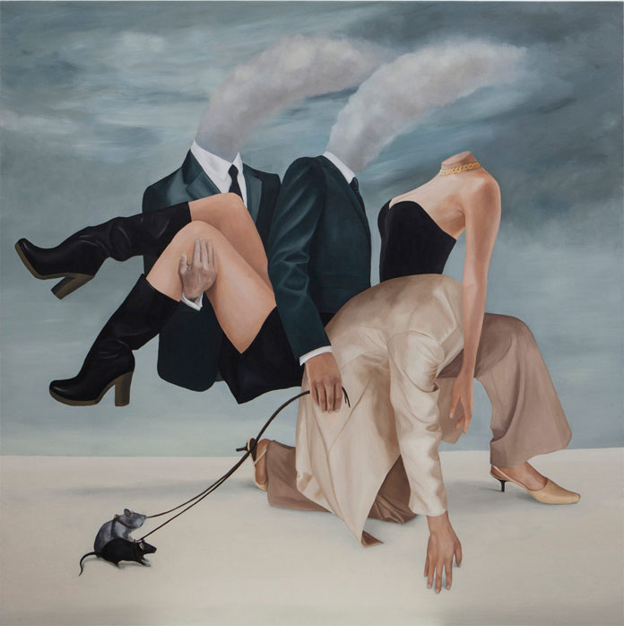 They know well how to use this poison, oil painting on canvas in the size of 150 x 150 cm.