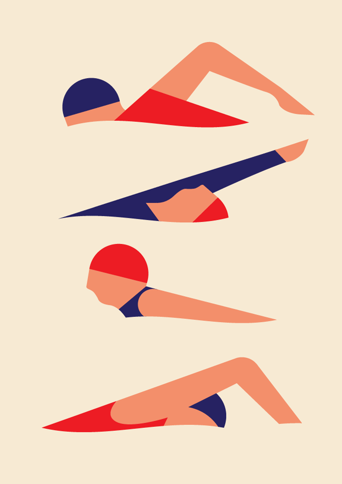 This print by Robert Bailey is called 'Freestylers'.