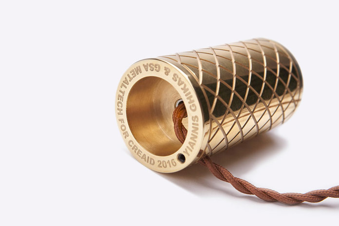 The lamp has been manufactured at Giorgos Sofos-Gsa Metaltech.