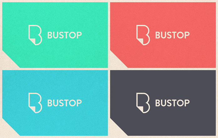 The logo placed on four background colors. The logo placed on four background colors.