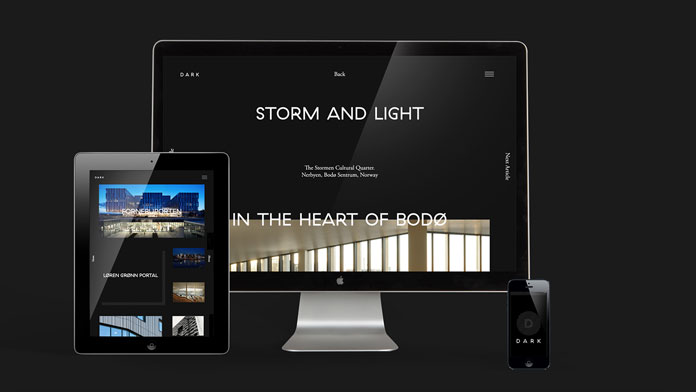 In addition, agency Anti has developed a responsive website for the architects.