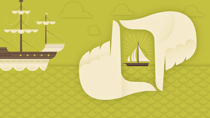 Graphic artwork for the topic on how to design for mobile devices.