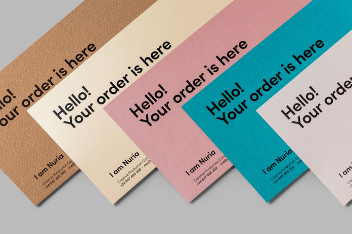 All the printed matters communicate a friendly message.