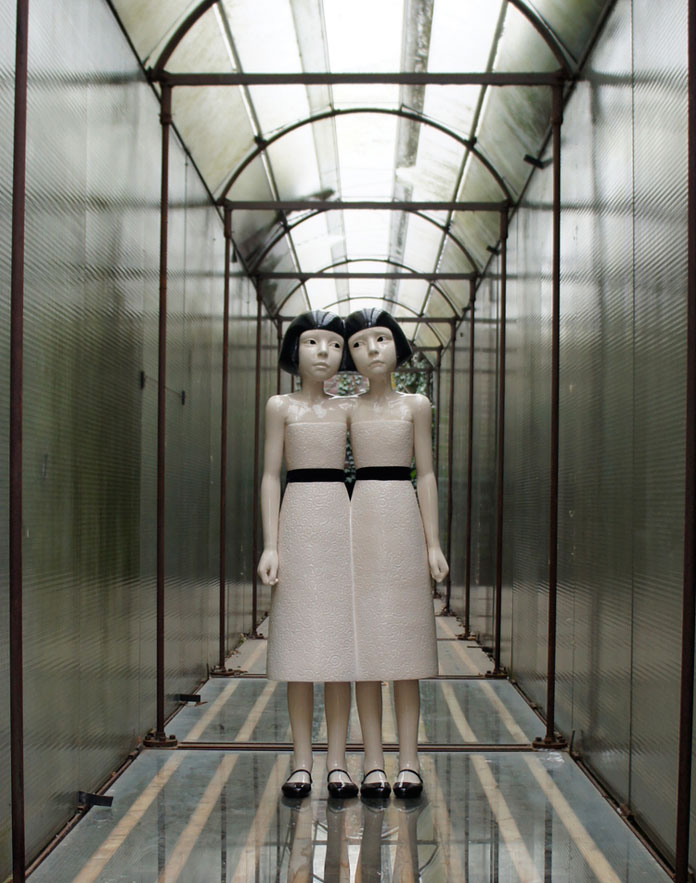 Pale sky in the eyes of a stranger, a ceramic sculpture created by May Von Krogh. Pale sky in the eyes of a stranger, a ceramic sculpture created by May Von Krogh.