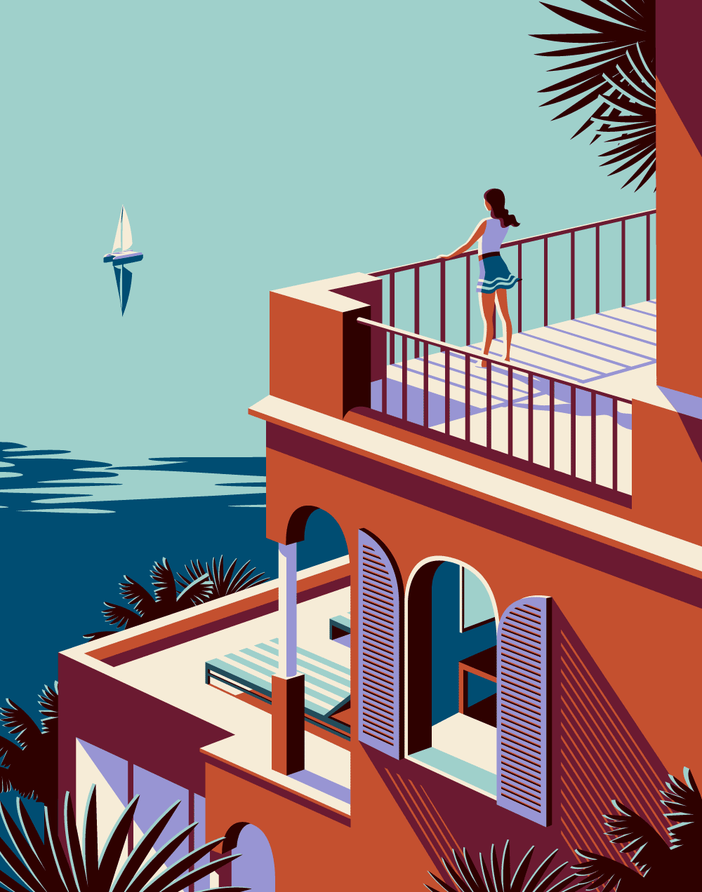 Dreamlike travel illustrations that make you want to discover the world.