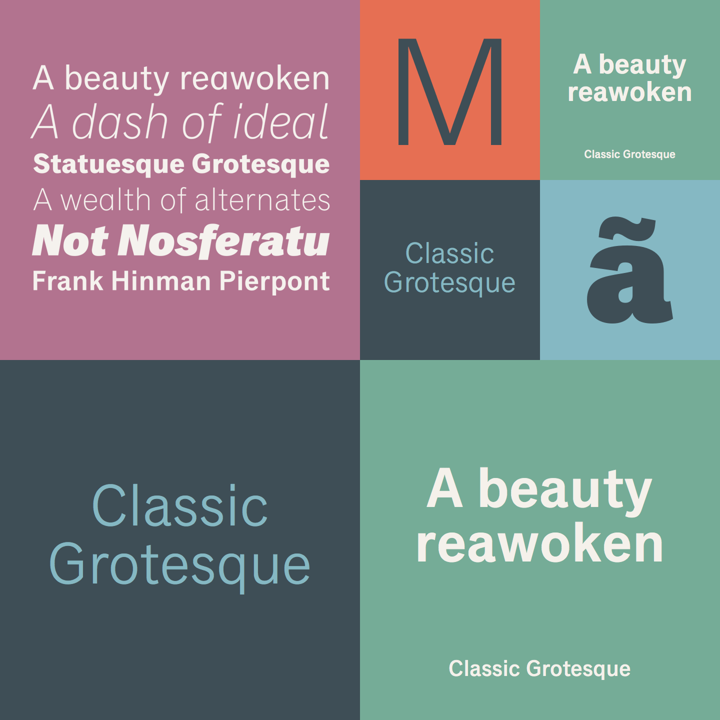 Classic Grotesque font family by Rod McDonald for Monotype. Classic Grotesque font family by Rod McDonald for Monotype.
