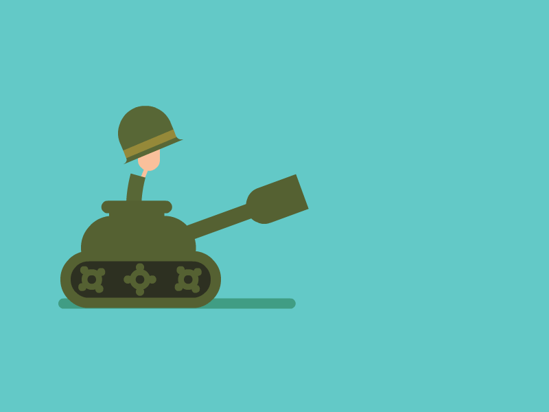 'Forward backward', a little tank animation.