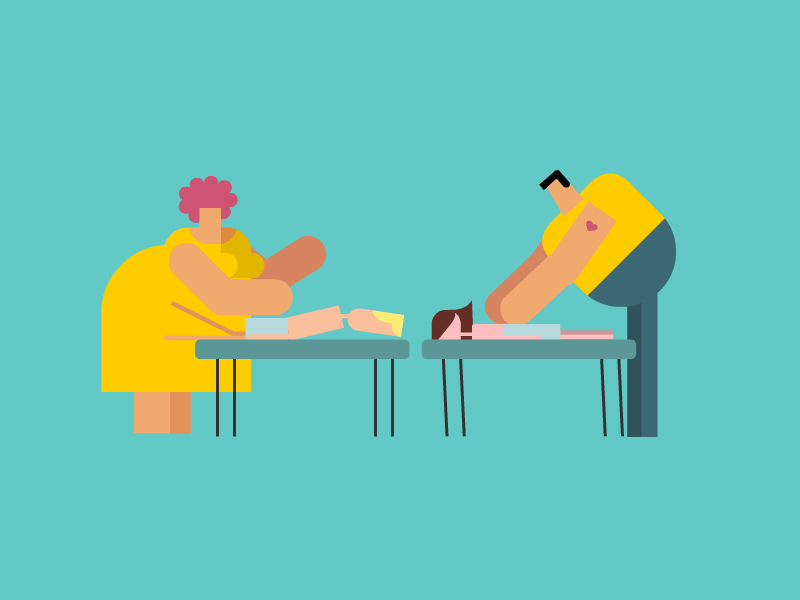 Massage loop animation by Eran Mendel.