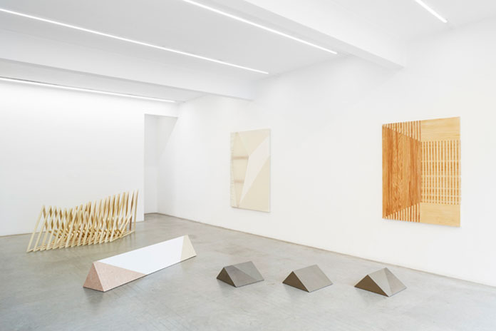 View from the 'aphasia' exhibition in 2015 at London based Ronchini Gallery.