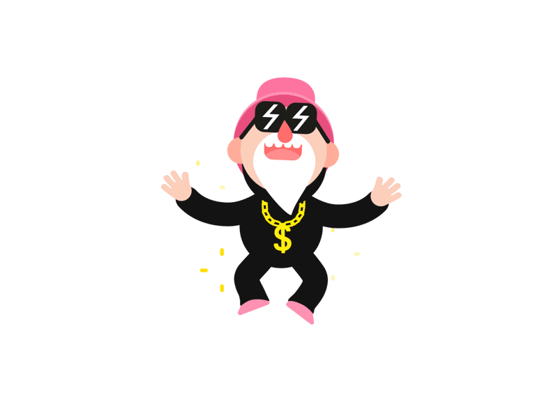 'Wizard Clap', a funny illustrated and animated GIF by Markus Magnusson.