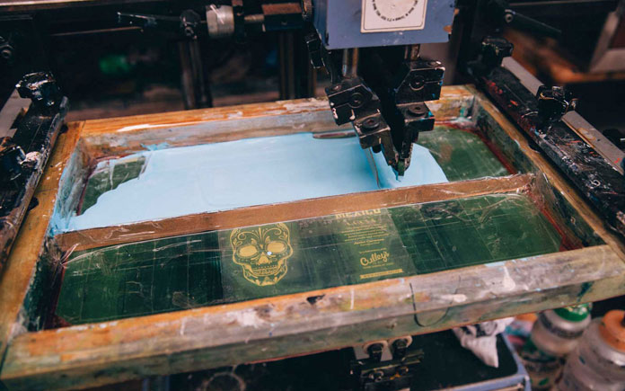 Screen printing.