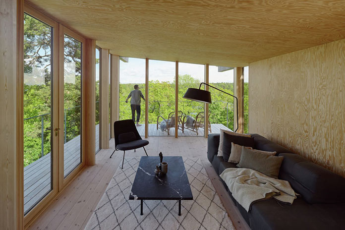 With windows from ceiling to floor, the main living area provides great views.