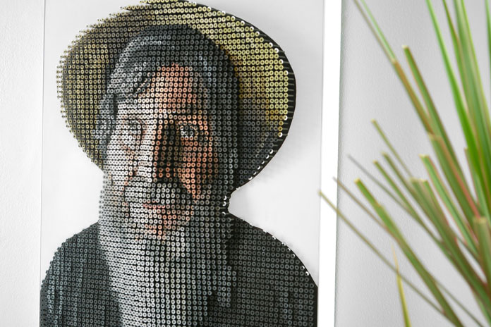 The final portrait of the blind man. The final portrait of the blind man.