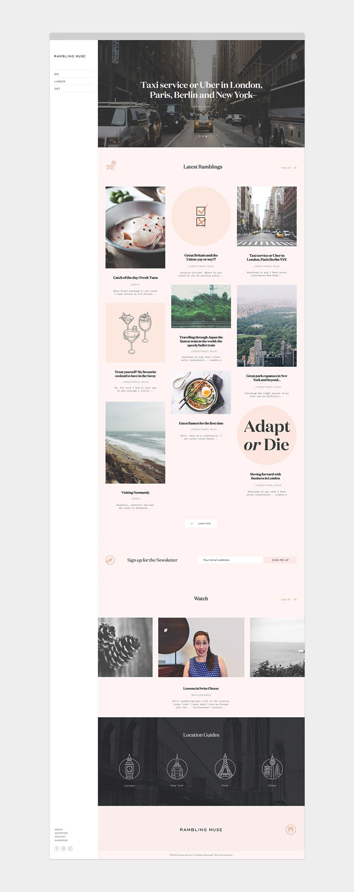 Blog design.