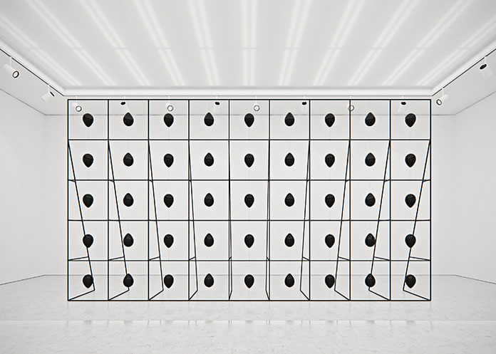 An installation in Tadas Cerniauskas' studio.