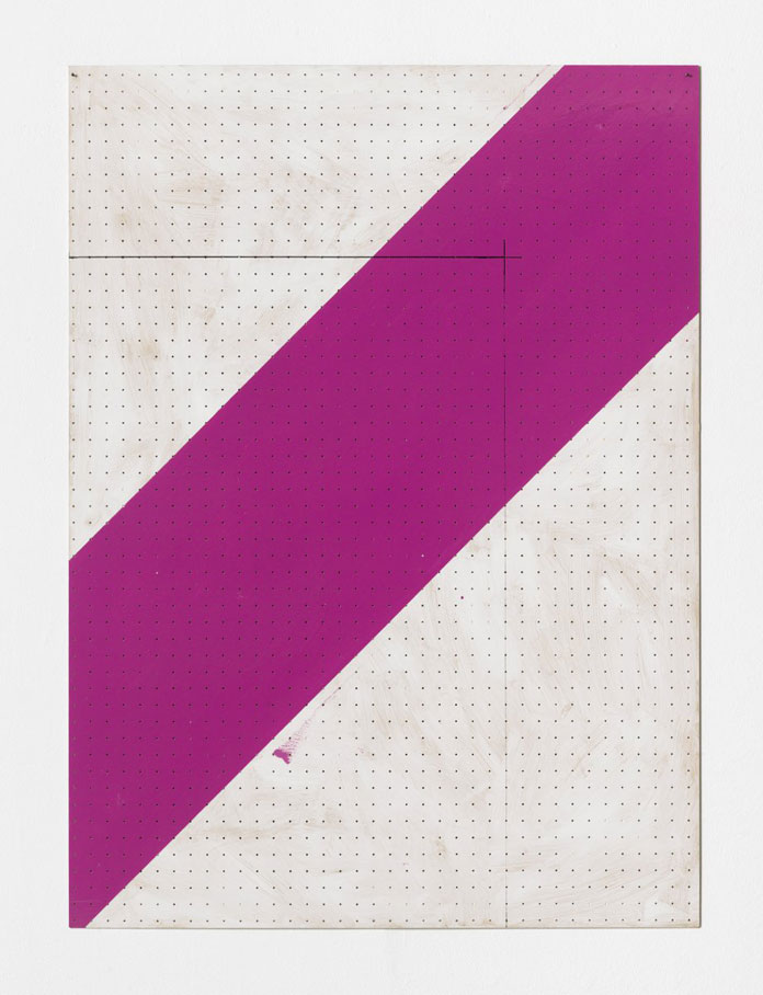 Boxenstop, work by Shila Khatami from 2009, created in a size of 130 x 95cm with enamel on hardboard.