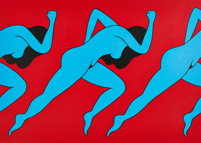 Lust, 2014 – acrylic on canvas, 100 x 140 cm (39.37 x 55.12 in).