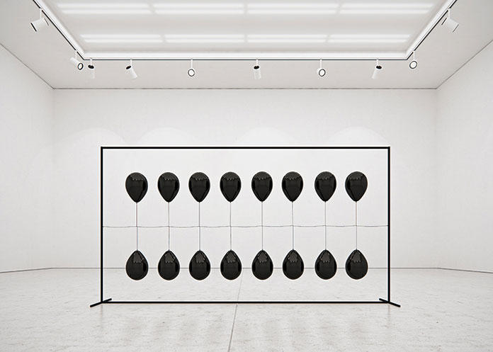The artist loves to experiment with different formations.