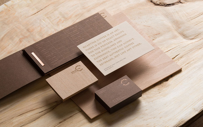 Stationery and printed collateral.