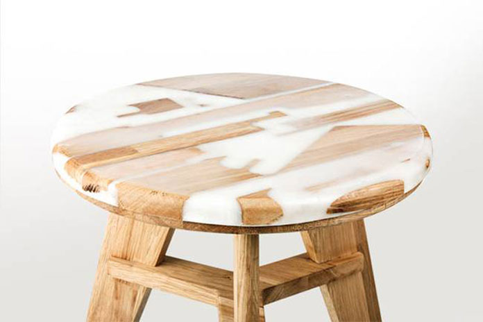 Edition with white resin.