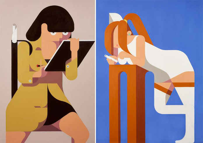 Leonhard Hurzlmeier, two oil paintings. Leonhard Hurzlmeier, two oil paintings.
