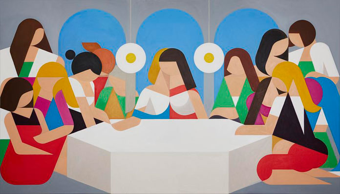 Leonhard Hurzlmeier, Der Tisch der Weißen Frauen, (The Table of White Women). Leonhard Hurzlmeier, Der Tisch der Weißen Frauen, (The Table of White Women).