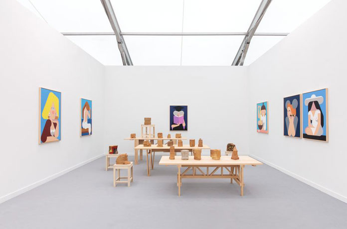 Leonhard Hurzlmeier, installation view at Frieze New York, 2016. Leonhard Hurzlmeier, installation view at Frieze New York, 2016.