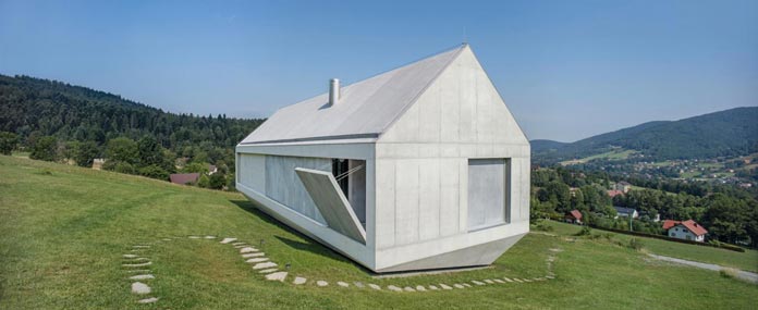 Architect Robert Konieczny has designed this unusual house.