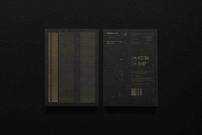 Gold foil effect.
