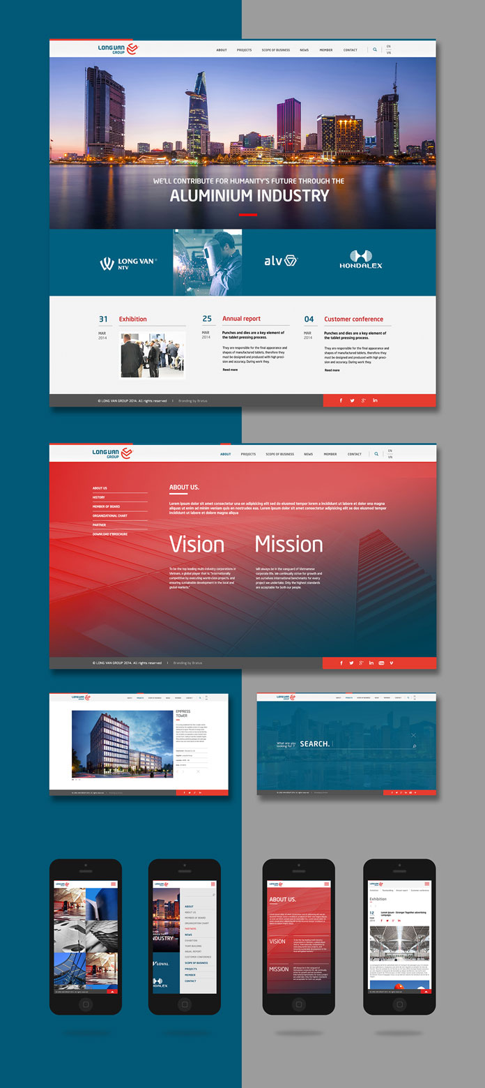 Responsive website.