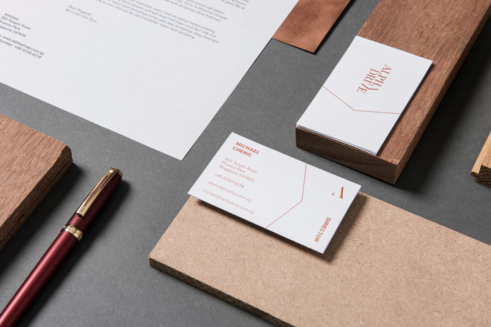 Business cards detail view.