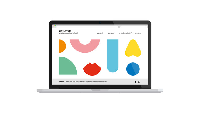 Home page of the website.