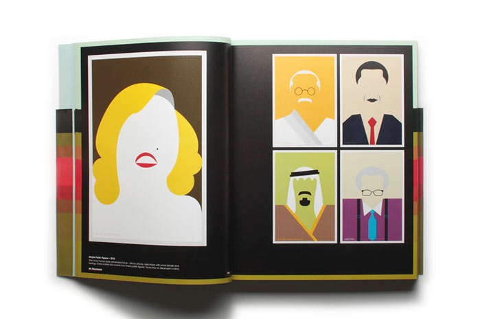 Portraits in a minimalist, flat style.