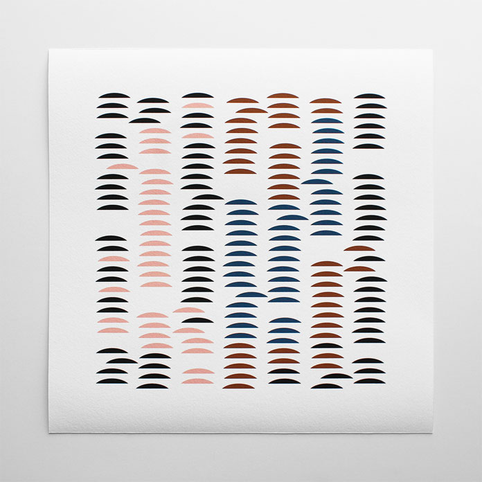 Chromatic Grid – printed on Hahnemühle German Etching paper (310 gsm).