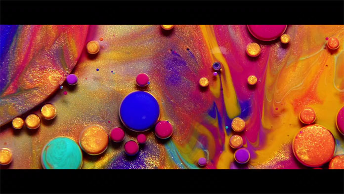 The experimental video is a visual orgasm.