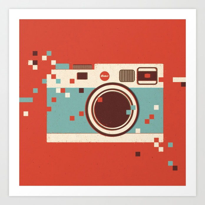 Glitch Part II – giclée print on natural white paper.