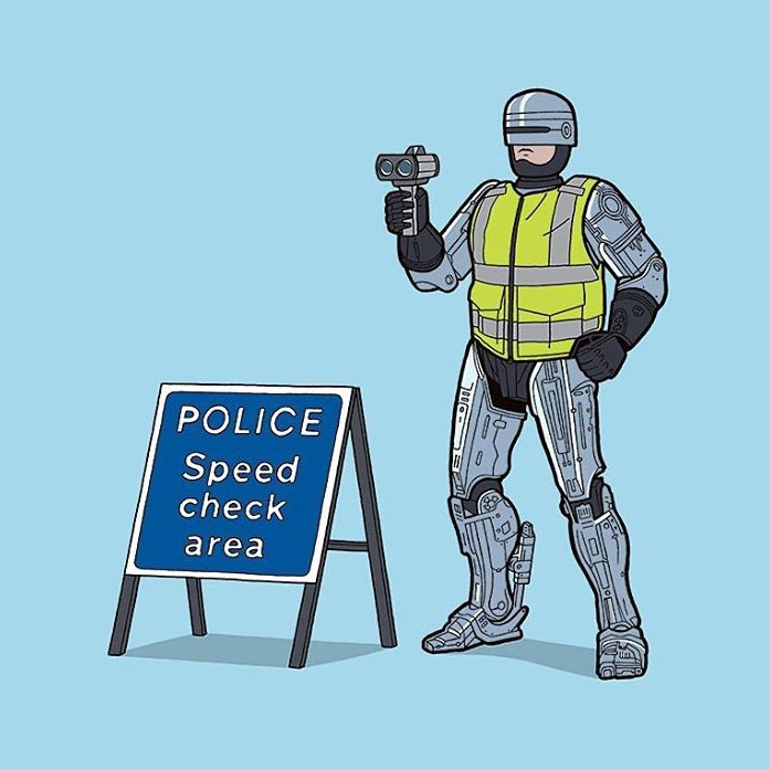 RoboCop – Police speed check area. RoboCop – Police speed check area.