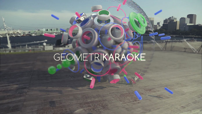 GEOMETRIKARAOKE, experimental 3D compositions in real places by LOROCROM aka Oscar López Rocha.