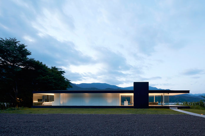 Lakeside house in Yamanashi, Japan. Lakeside house in Yamanashi, Japan.