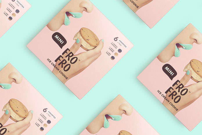 Packaging proposal for the mini ice cream cookie.