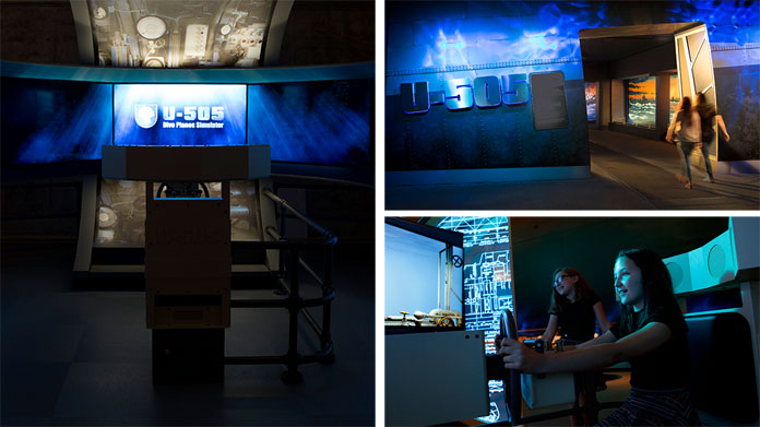 A modern new media component at the Museum of Science and Industry, Chicago.