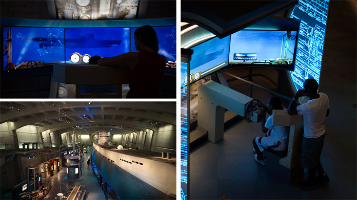 The U 505 submarine dive simulator was developed by agency Leviathan and Luci Creative.